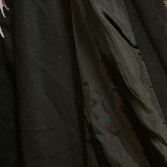 Bob Mackie Wearable Art Black Jacket Phoenix Bird Embroidered Size 2X - Picture 7 of 14